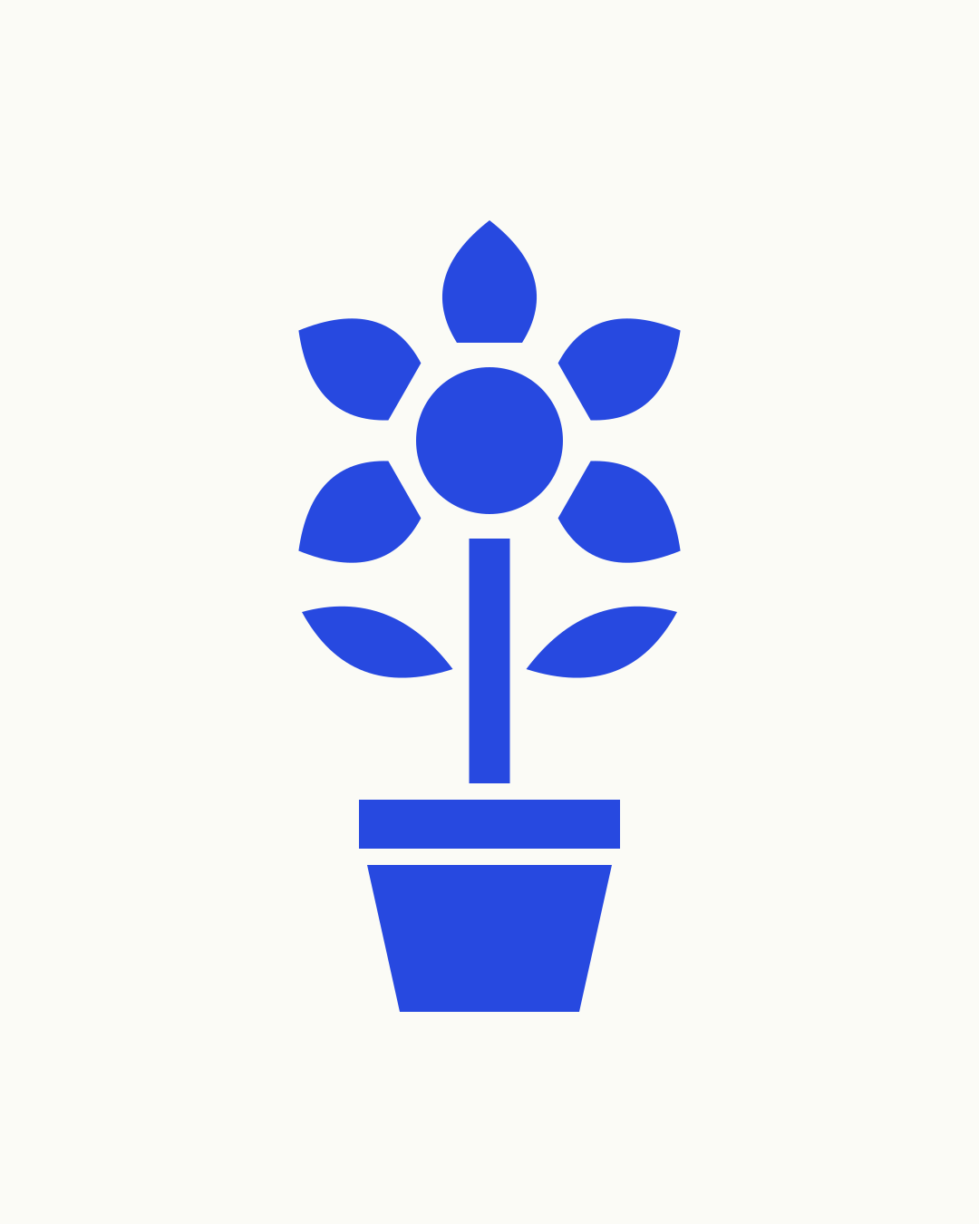 Malen-nach-Zahlen-Vorlage zum Ausdrucken – Blume im Topf mit 11 klar getrennten Feldern zum Nummerieren und Ausmalen; zweites Motiv Schmetterling mit 13 Feldern